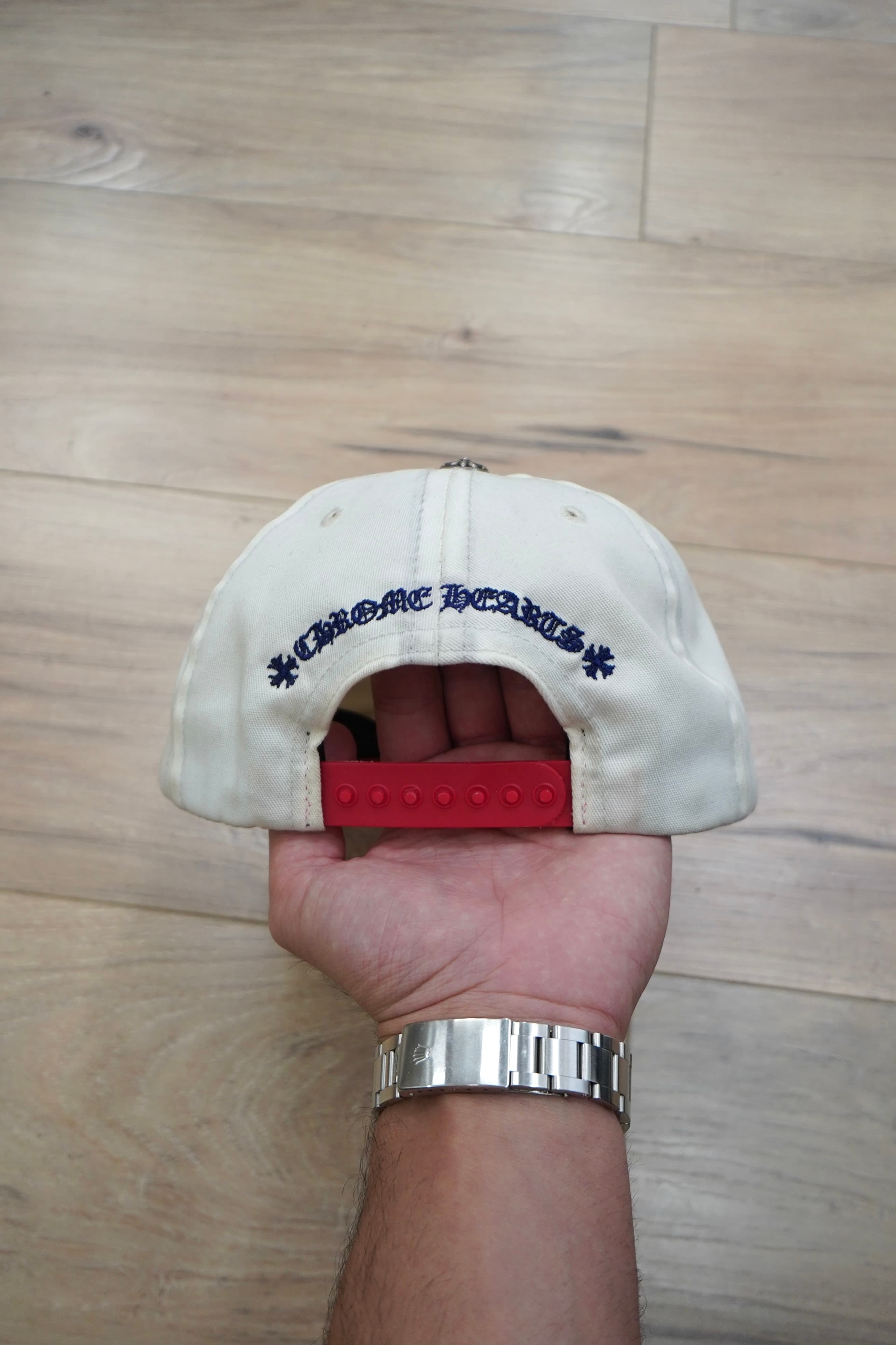 Chrome Hearts CH Logo Baseball Cap Blue Red