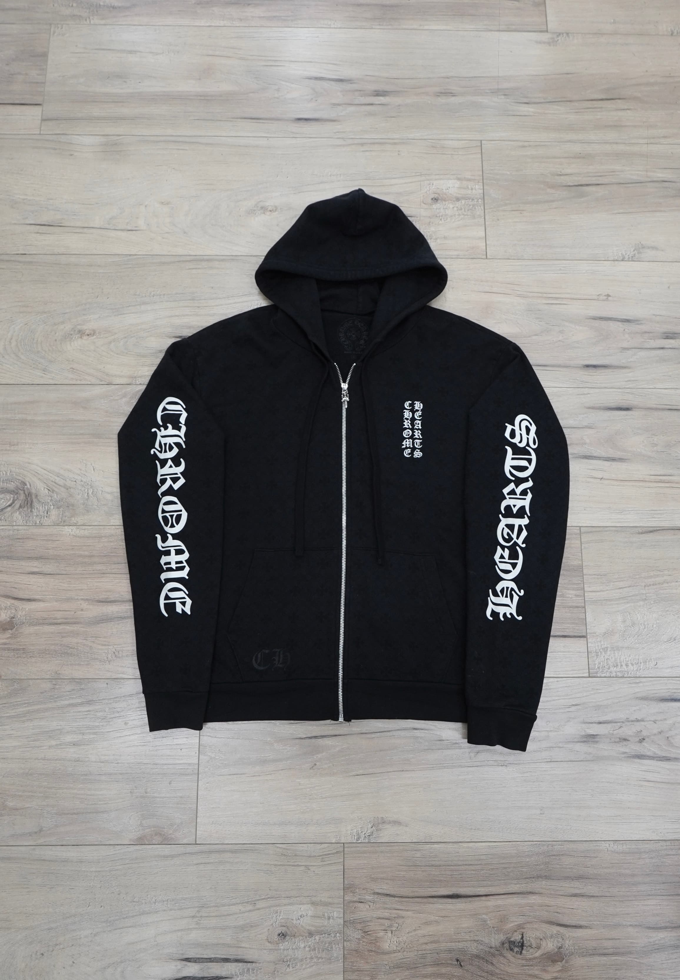 Chrome Hearts Monogram Horseshoe Zip Up Hoodie